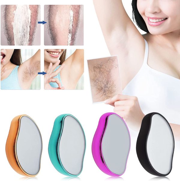 Bleame Crystal Hair Eraser – Painless Exfoliation Hair Removal Tool For Arms Legs Back (random Color)