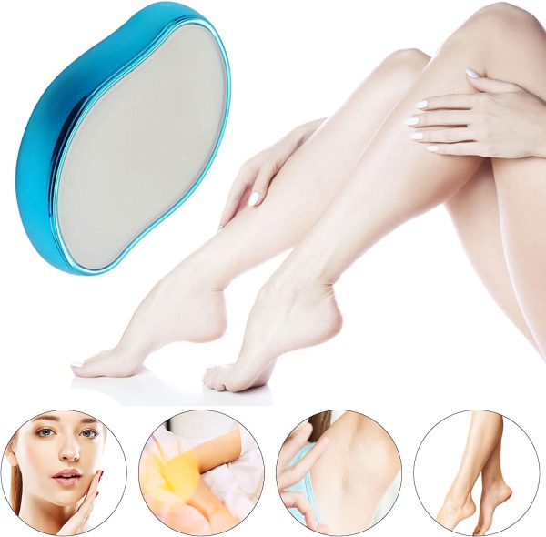 Bleame Crystal Hair Eraser – Painless Exfoliation Hair Removal Tool For Arms Legs Back (random Color)